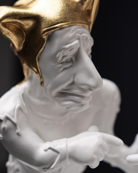 Statuette The Twisted Gemini With Gold