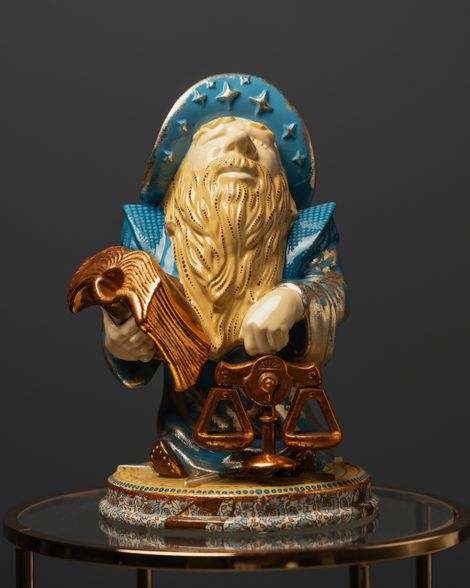 Libra Statuette – Blue Masquerade
