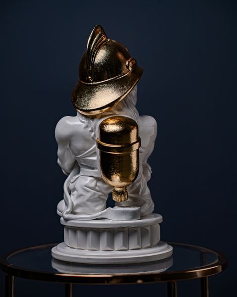 Statuette The Firefighting Aquarius with Gold