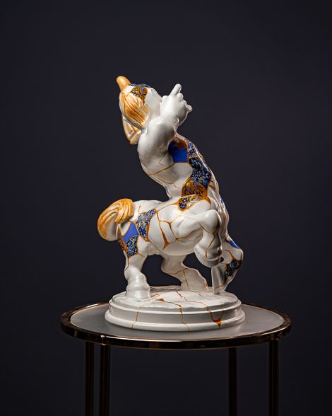 Statuette Sagittarius — Zodiac Kintsugi