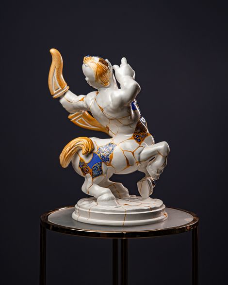 Statuette Sagittarius — Zodiac Kintsugi