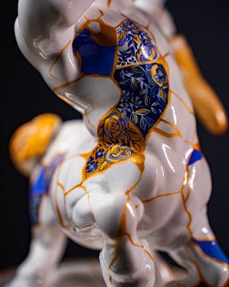 Statuette Sagittarius — Zodiac Kintsugi