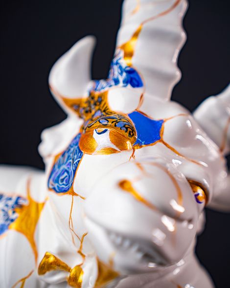 Statuette Capricorn – Zodiac Kintsugi