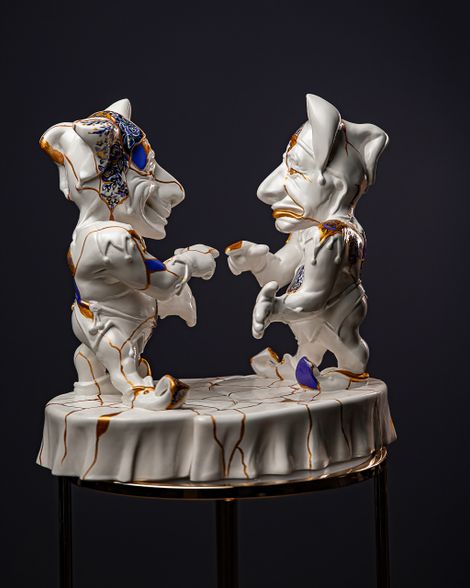 Statuette Gemini – Zodiac Kintsugi