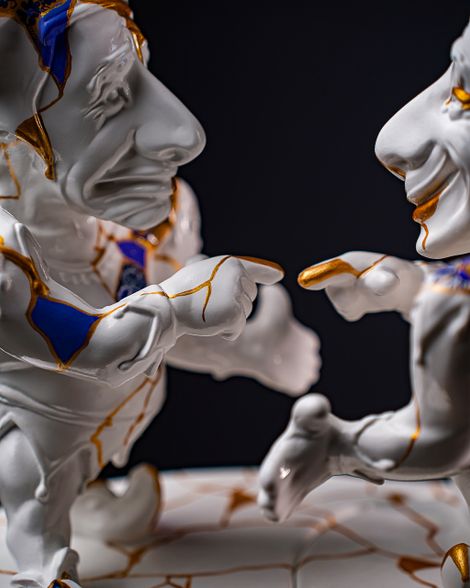 Statuette Gemini – Zodiac Kintsugi