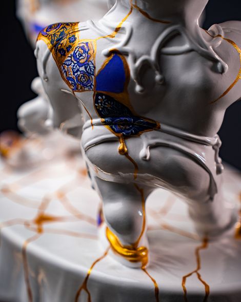 Statuette Gemini – Zodiac Kintsugi