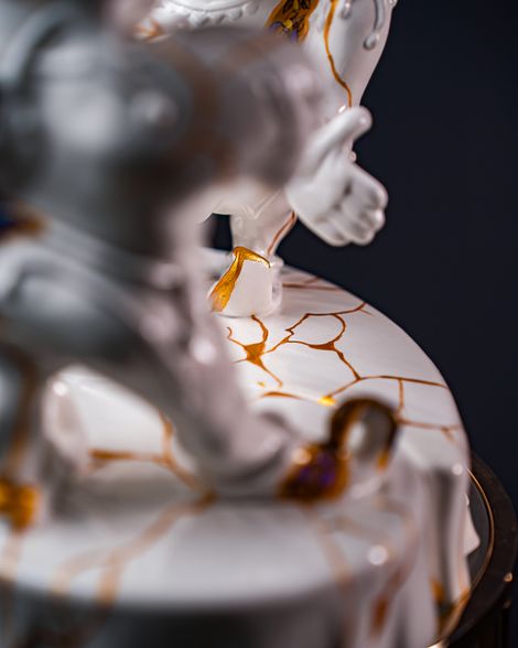 Statuette Gemini – Zodiac Kintsugi