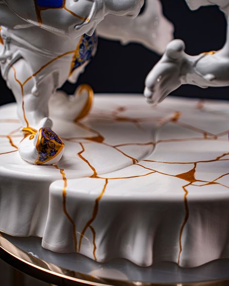 Statuette Gemini – Zodiac Kintsugi