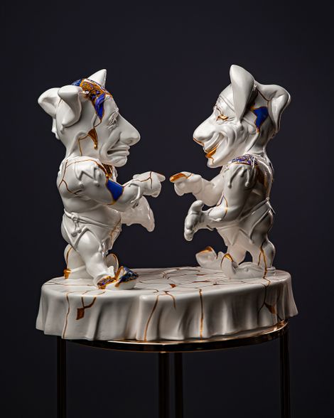 Statuette Gemini – Zodiac Kintsugi