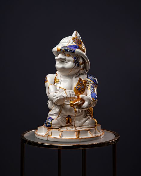 Statuette Aquarius – Zodiac Kintsugi