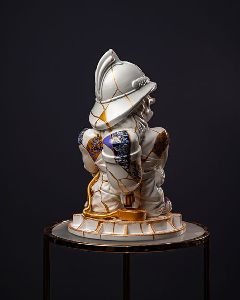 Statuette Aquarius – Zodiac Kintsugi