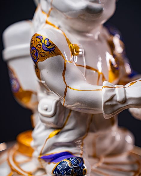 Statuette Aquarius – Zodiac Kintsugi