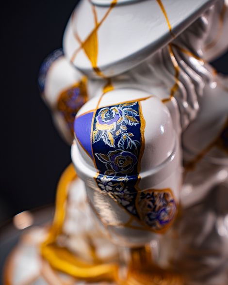 Statuette Aquarius – Zodiac Kintsugi