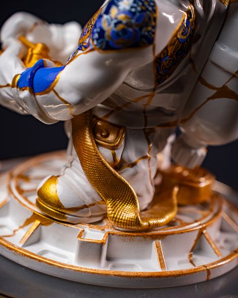 Statuette Aquarius – Zodiac Kintsugi