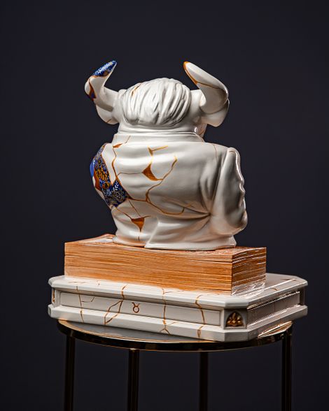 Statuette Taurus – Zodiac Kintsugi