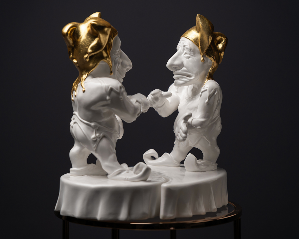 Statuette The Twisted Gemini With Gold