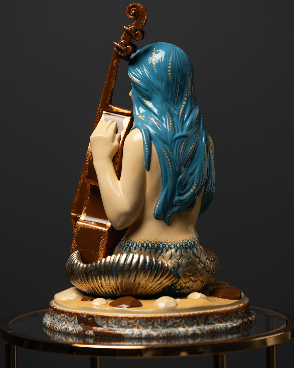 Statuette “Musical Virgo" Blue Masquerade