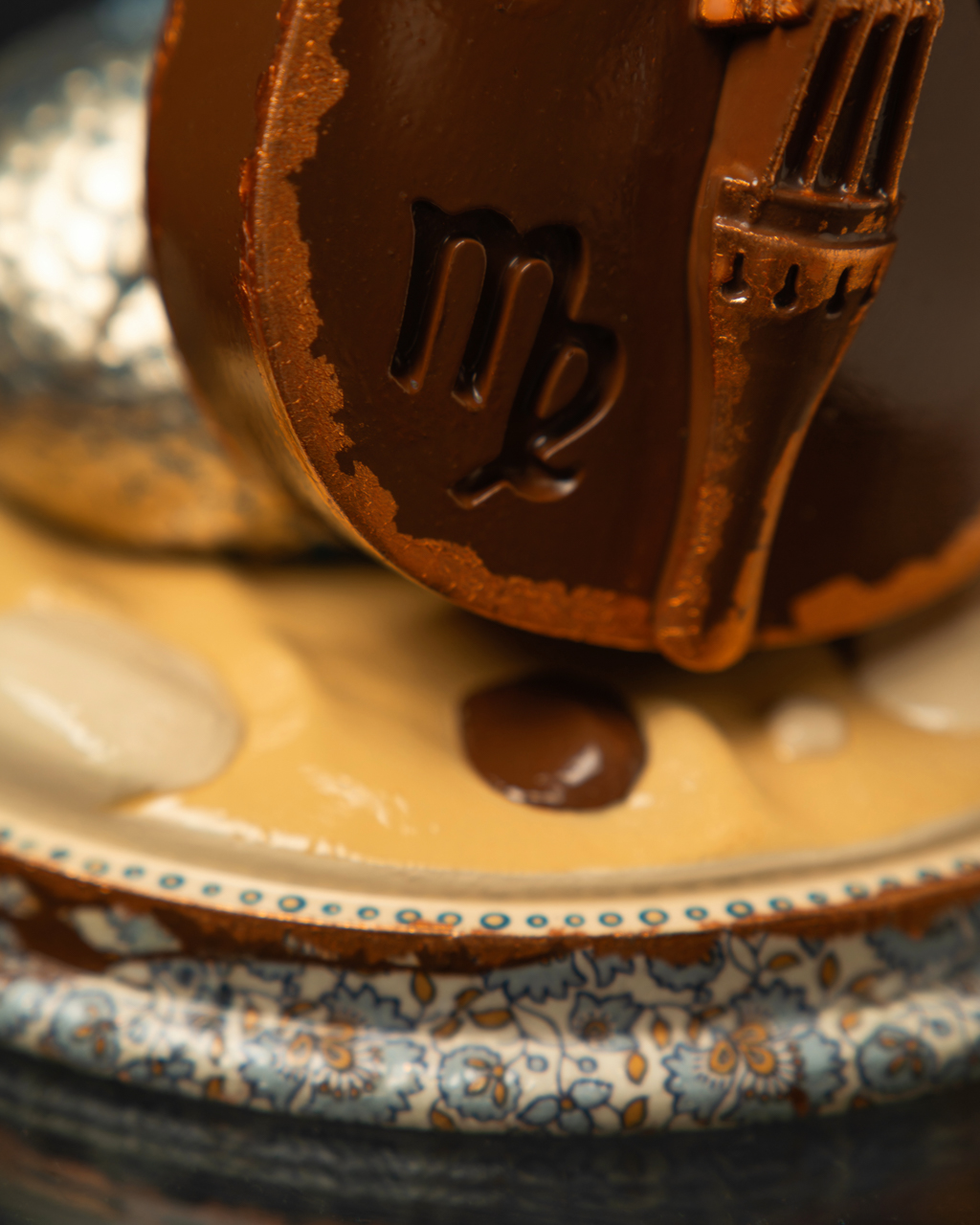 Statuette “Musical Virgo" Blue Masquerade