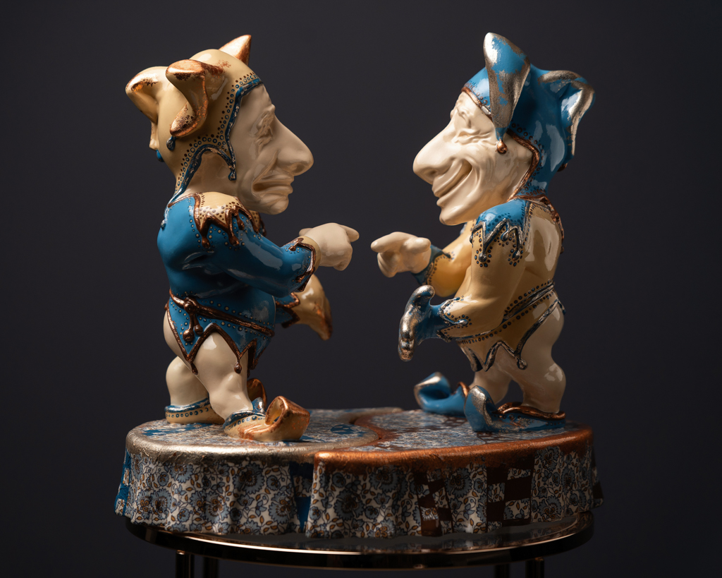 Statuette Gemini – Blue Masquerade