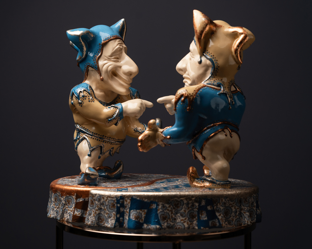 Statuette Gemini – Blue Masquerade