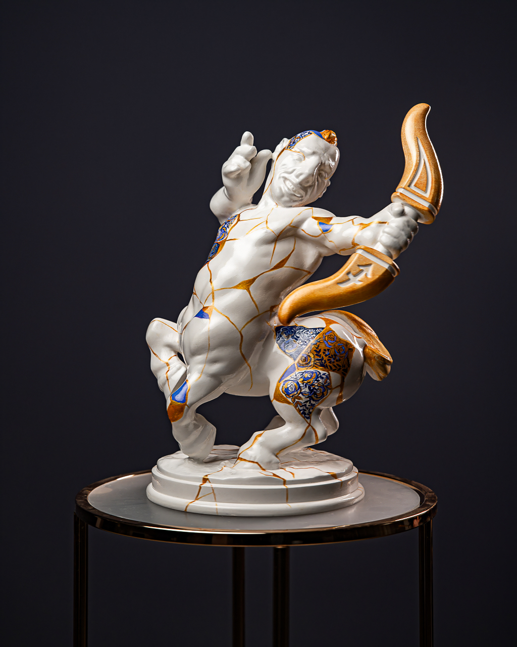 Statuette Sagittarius — Zodiac Kintsugi