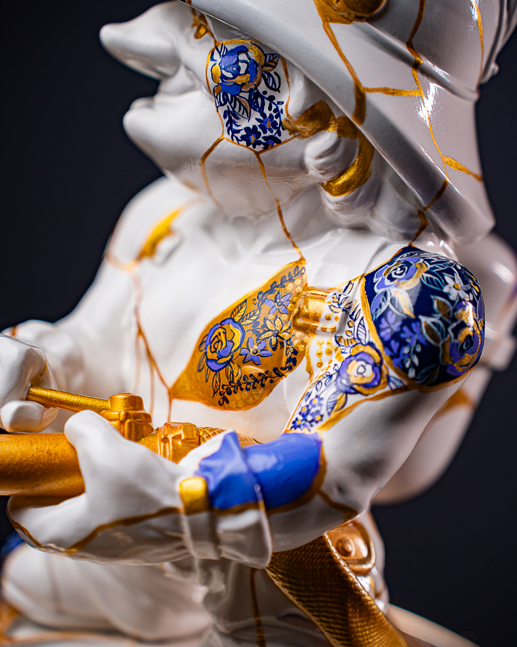 Statuette Aquarius – Zodiac Kintsugi