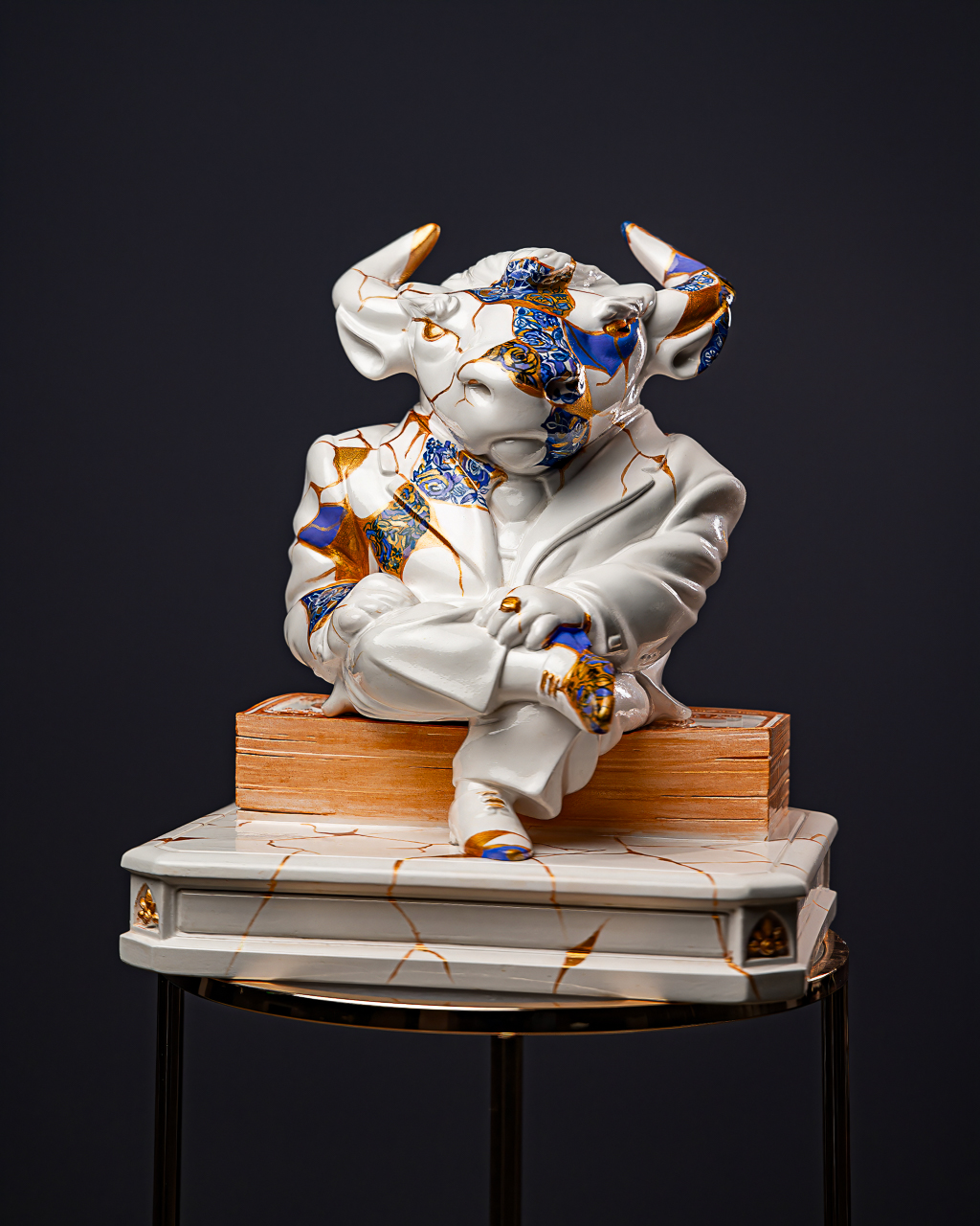 Statuette Taurus – Zodiac Kintsugi