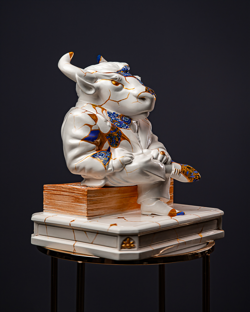 Statuette Taurus – Zodiac Kintsugi